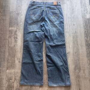 Jag Jeans Blue Denim Jeans Wide Leg Mid Rise Size 36